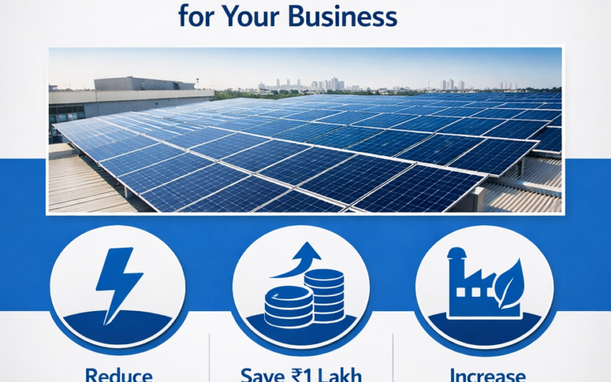 how a 100kw solar system can save ₹100,000 per month for your business